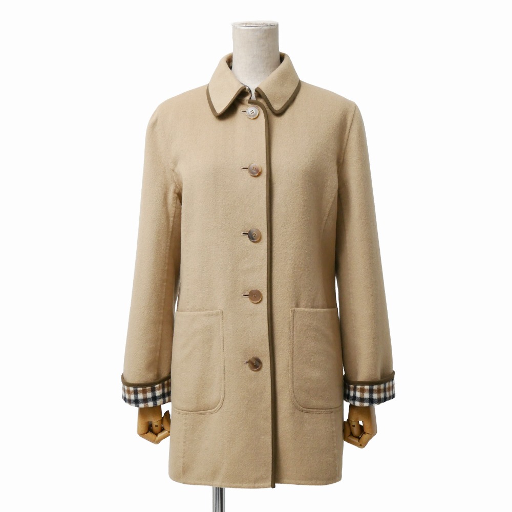 Aquascutum アクアスキュータム コート サイズ9 リバーシブル ダブルフェイス ブランド古着【中古】20260408/RA8888