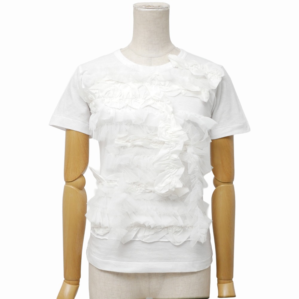 ■未使用品■COMME des GARCONS コムデギャルソン 半袖Ｔシャツ サイズXS チュール フリル 20260409/RA8765