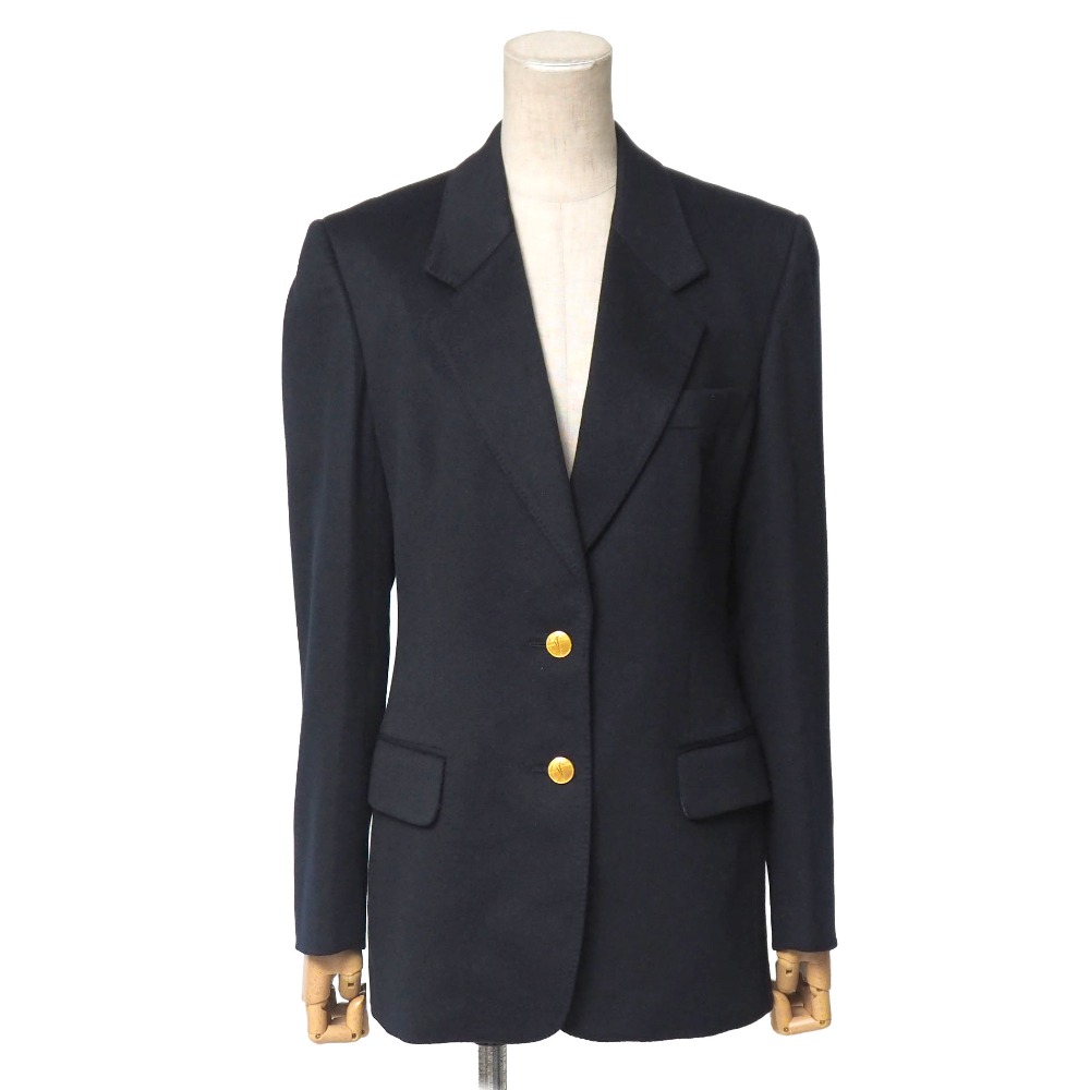 Aquascutum アクアスキュータム テーラードジャケット 大きさREG6 総カシミール スポーツジャケット 紺ブレ イングランド製 ブランド名古着【中古】20260417/RA9049
