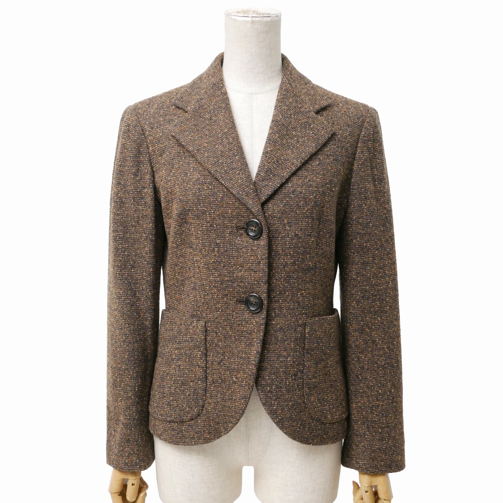 MAX MARA マックスマーラ テーラードジャケット 大きさ38 ツィード スポーツジャケット ブランド名古着【中古】20260417/RA9052