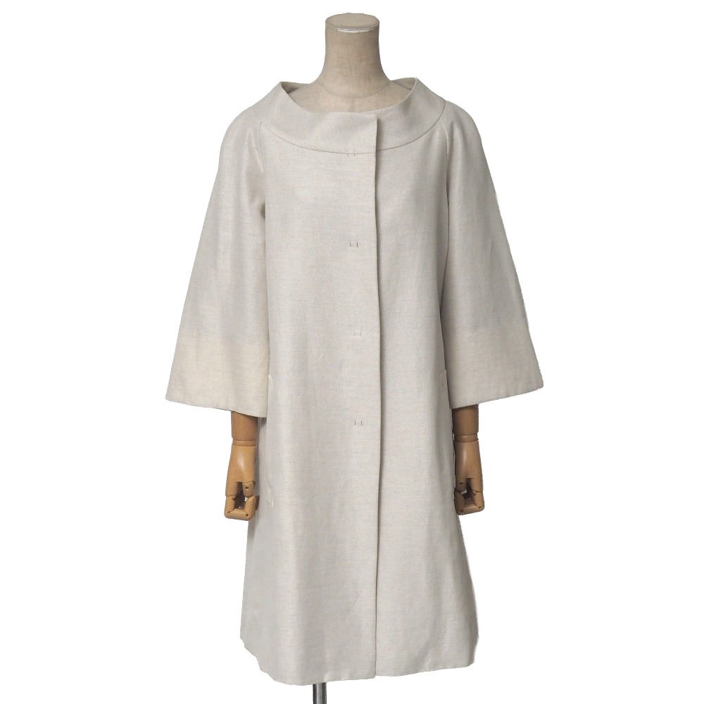 FOXEY BOUTIQUE フォクシー ブティック コート サイズ40 ラメ スプリングコート ブランド古着【中古】20260501/RA9195