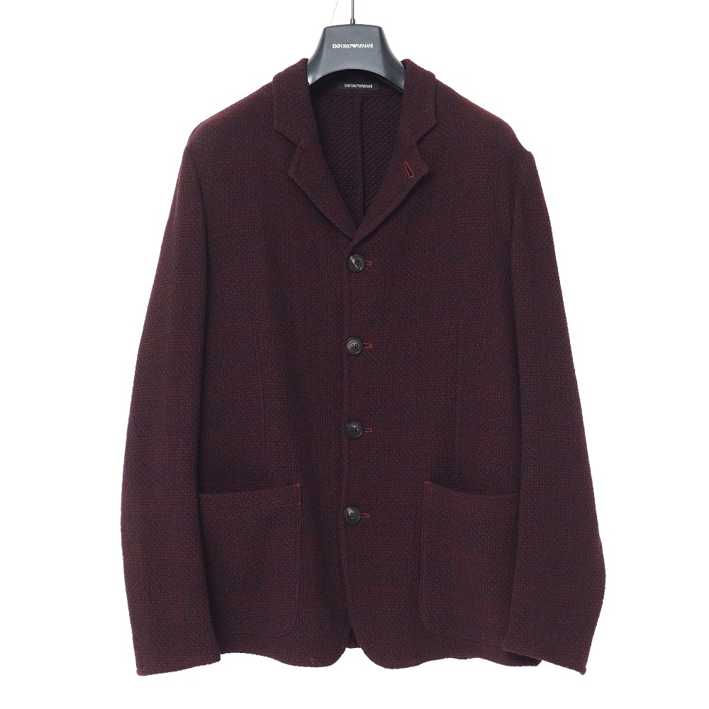 Emporio Armani エンポリオ・アルマーニ 上衣 大きさ50 シングル上衣 影ぼうし照合のしるし ブランド名古着【中古】20260507/RA9134