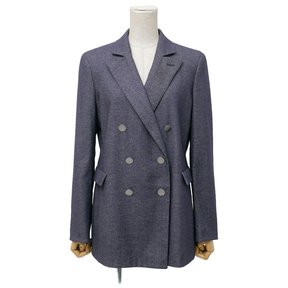 ■美品■GIORGIO ARMANI ジョルジオアルマーニ テーラードジャケット サイズ44 ダブル ブレザー イタリア製 ブランド古着【中古】20260515/RA9428|トレード店