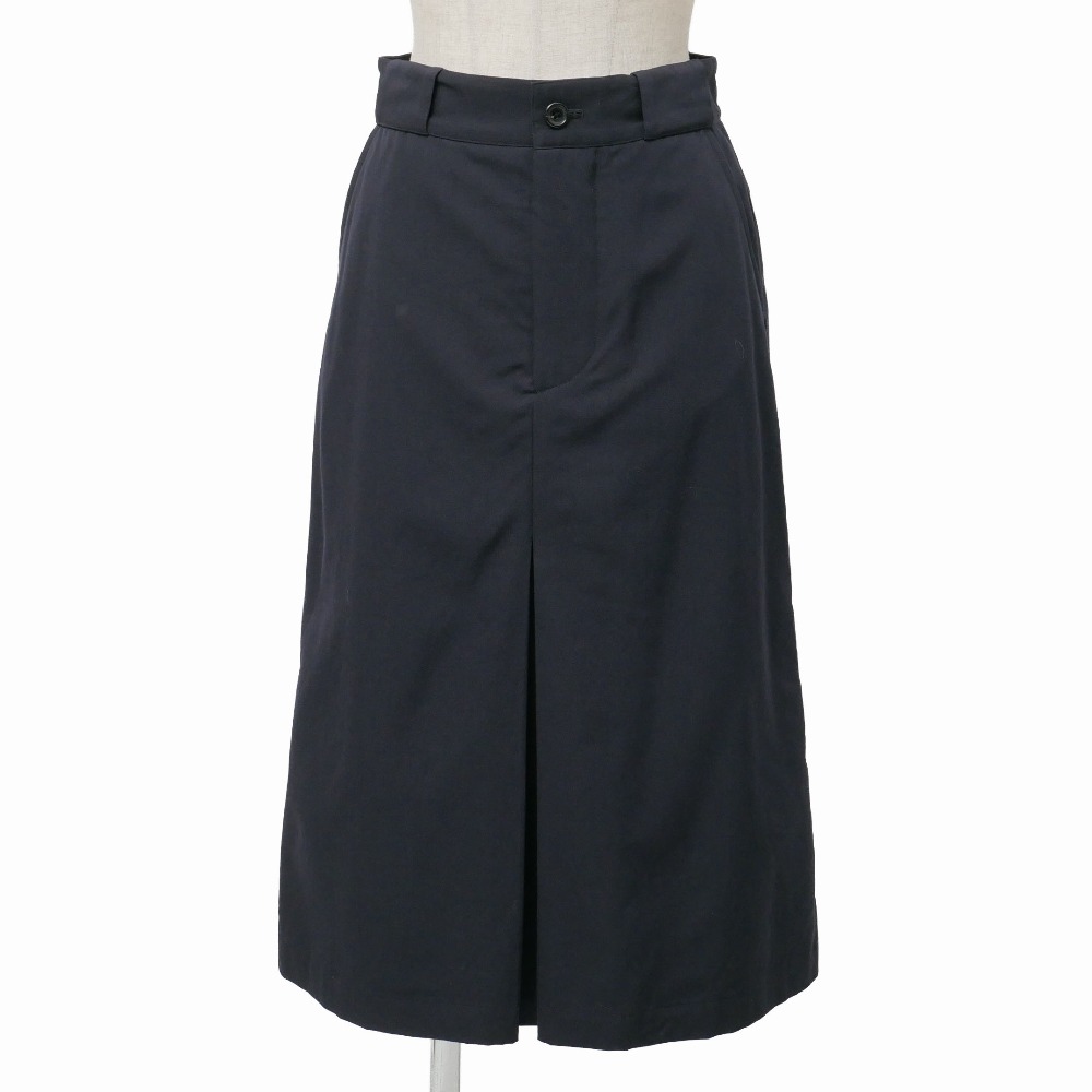 2022AW■MARGARET HOWELL マーガレットハウエル FINE WOOL TWILL スコート 大きさ1 インバーテッドプリーツ ブランド名古着【中古】20260516/RA9377