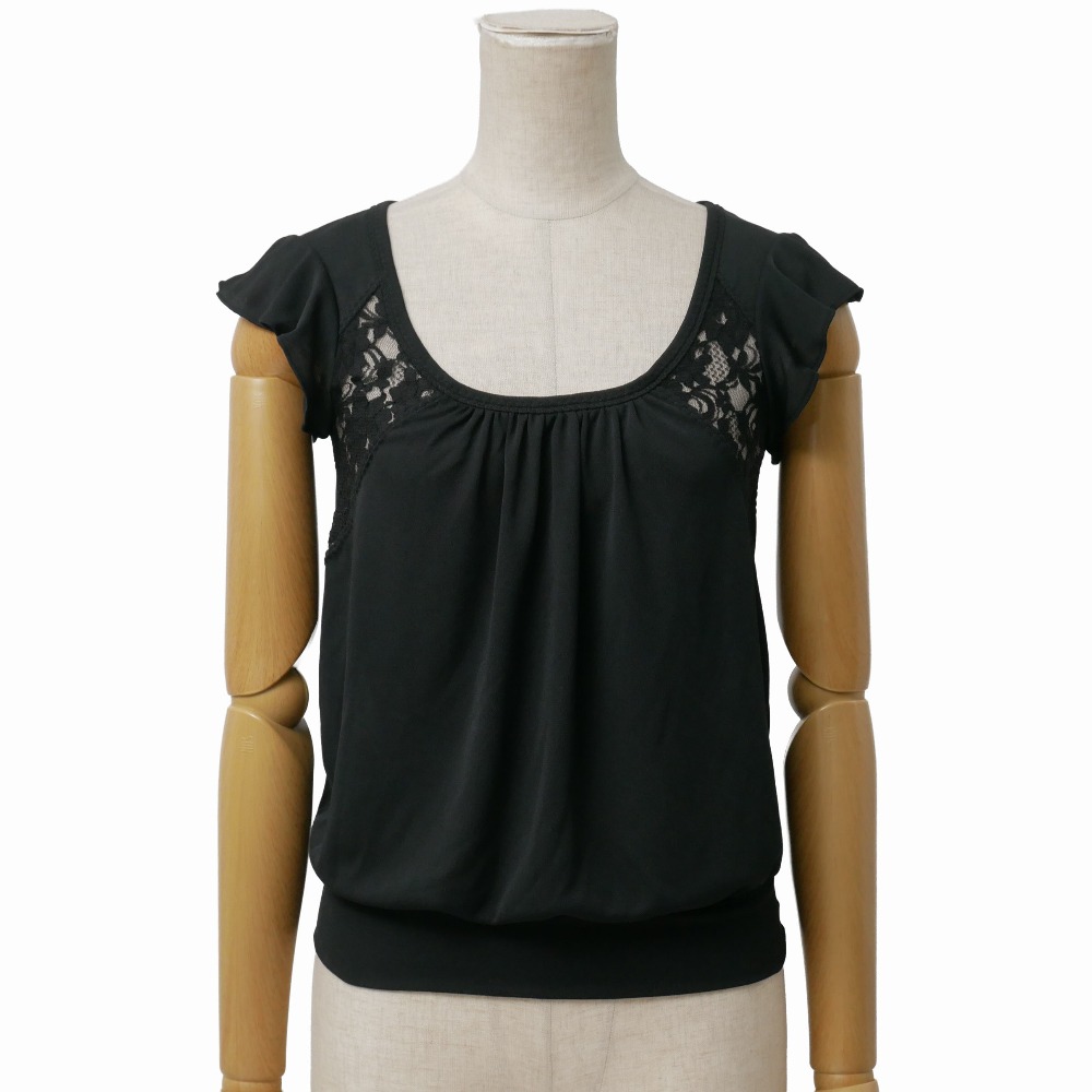 ■未使用品■D&G ディーアンドジー カットソー サイズ24/38 レース ジャージー生地 トップス イタリア製 20260520/RA9495｜トレード店