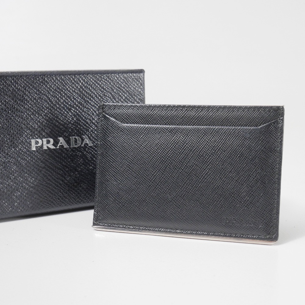 ■美品■PRADA プラダ 歌留多容れもの サフィアーノレザー イタリア製 ブランド名古着【中古】20260528/RA9538