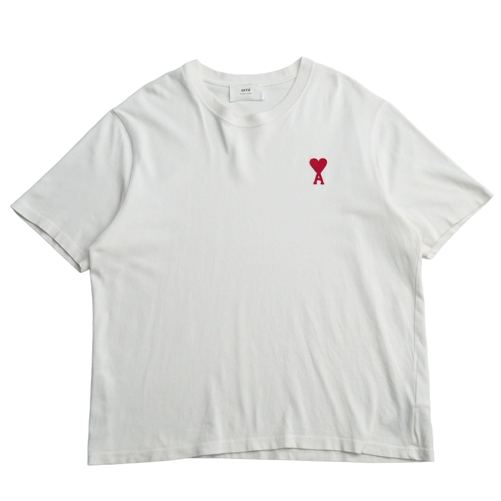 ami alexandre mattiussi アミアレクサンドルマテュッシ AMI DE COEUR T SHIRT 半袖Ｔシャツ 大きさM ハート型刺しゅう ブランド名古着【中古】20260603/RA9627