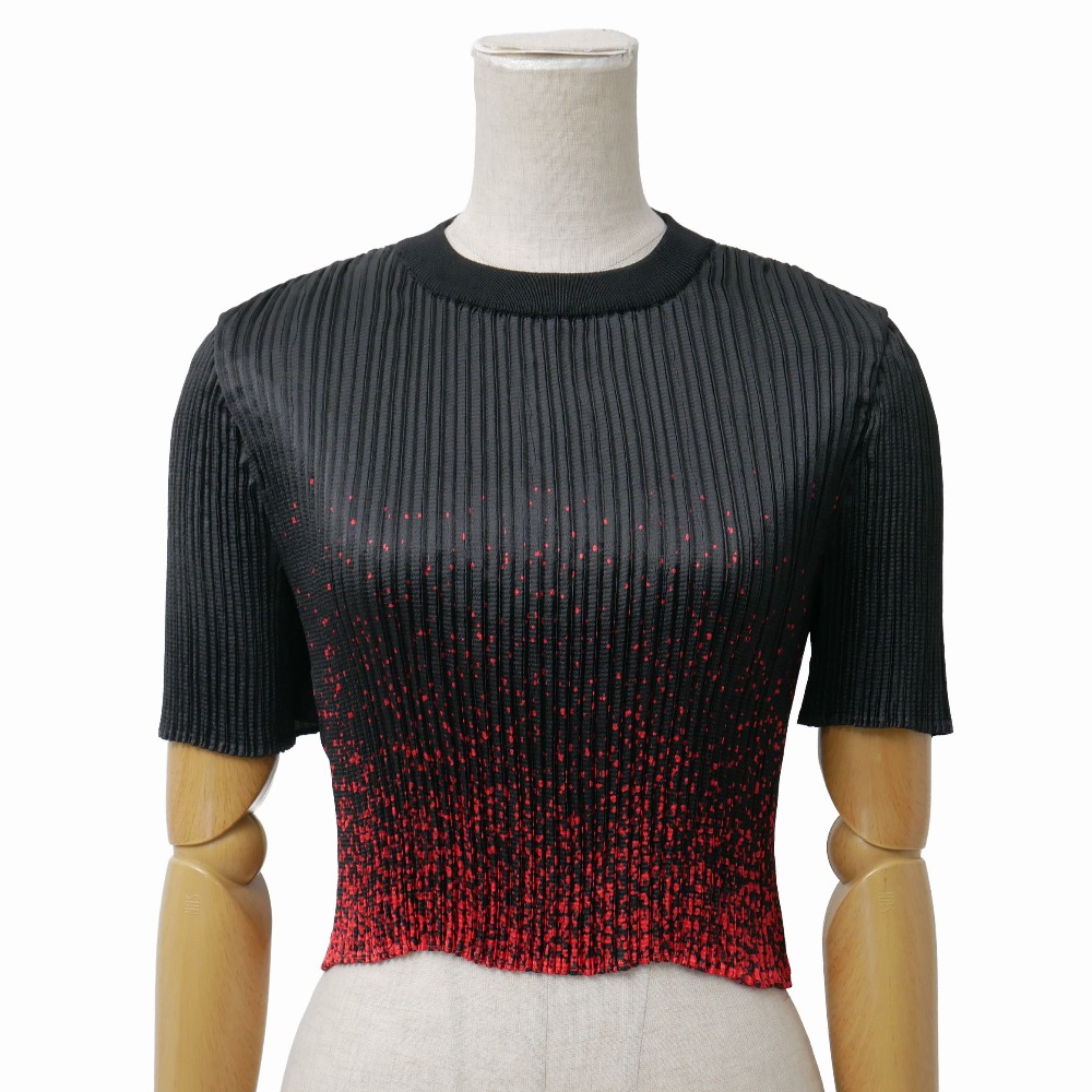 ■美品■Alexander Wang アレキサンダーワン カットソー 大きさXS 筋目 クロップド 半袖 ブランド名古着【中古】20260604/RA9591