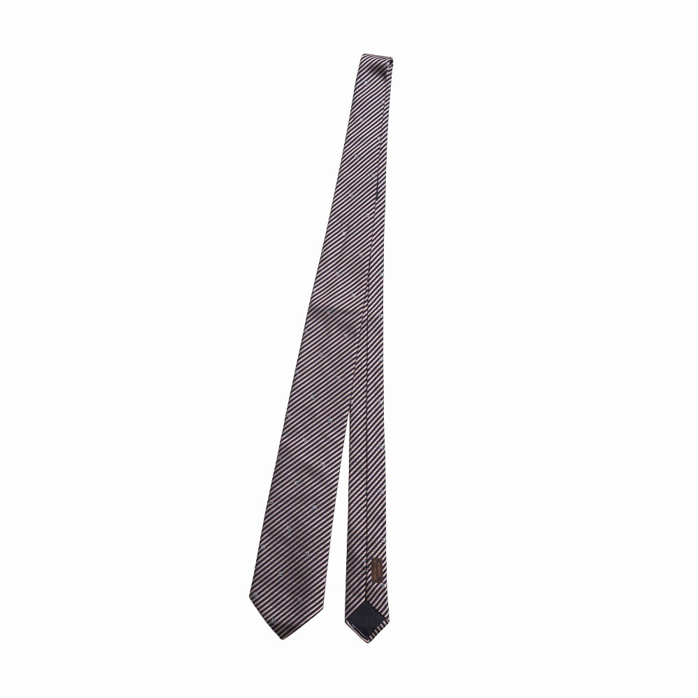 ■美品■HERMES エルメス タイ 縞模様 ハーネス シルクツイル ブランド名古着【中古】20260605/RA9658