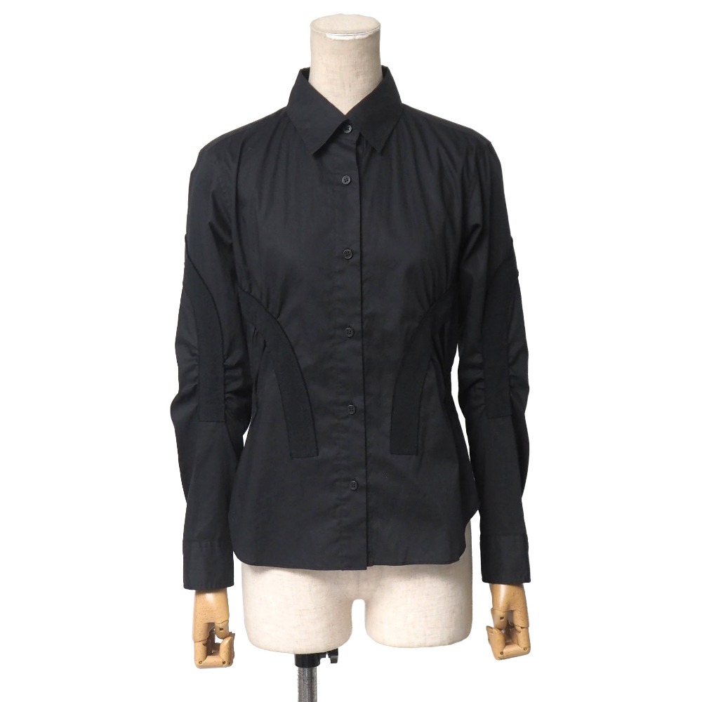ISSEY MIYAKE イッセイミヤケ 長袖プルオーバー 大きさ1 綿織物 黒いこと ブランド名古着【中古】20260609/RA9729