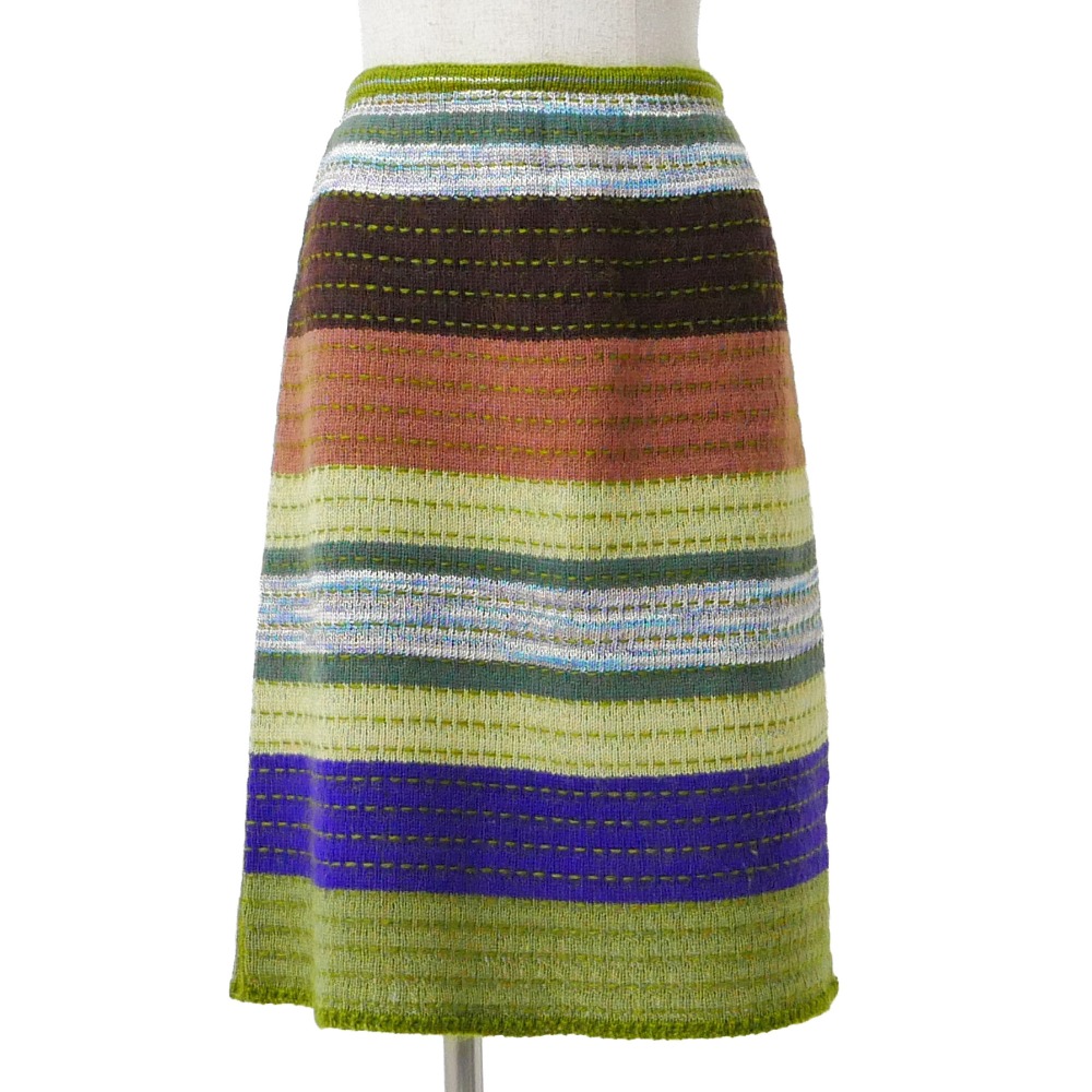 ■美品■Missoni ミッソーニ スコート 大きさ44 編み物 間借り人柄 イタリア製 ブランド名古着【中古】20260610/RA9713