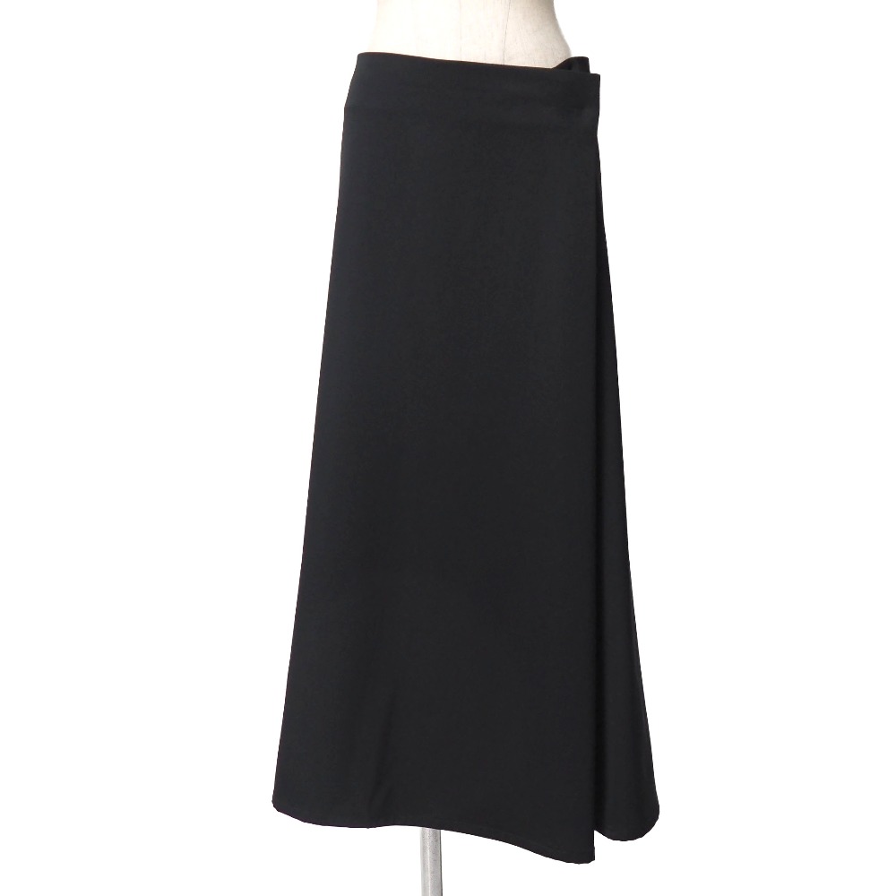 ■美品■Yohji Yamamoto +NOIR ヨウジヤマモト プリュス ノアール ロングスカート サイズ2 ウールギャバジン ブランド古着【中古】20260617/RA9743|トレード店