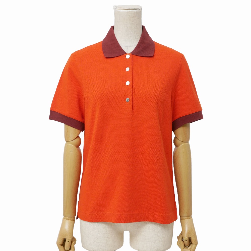 ■未使用品■HERMES エルメス POLO TEAM MANCHES ポロシャツ サイズS セリエボタン 半袖 イタリア製 20260629/RA9938|トレード店