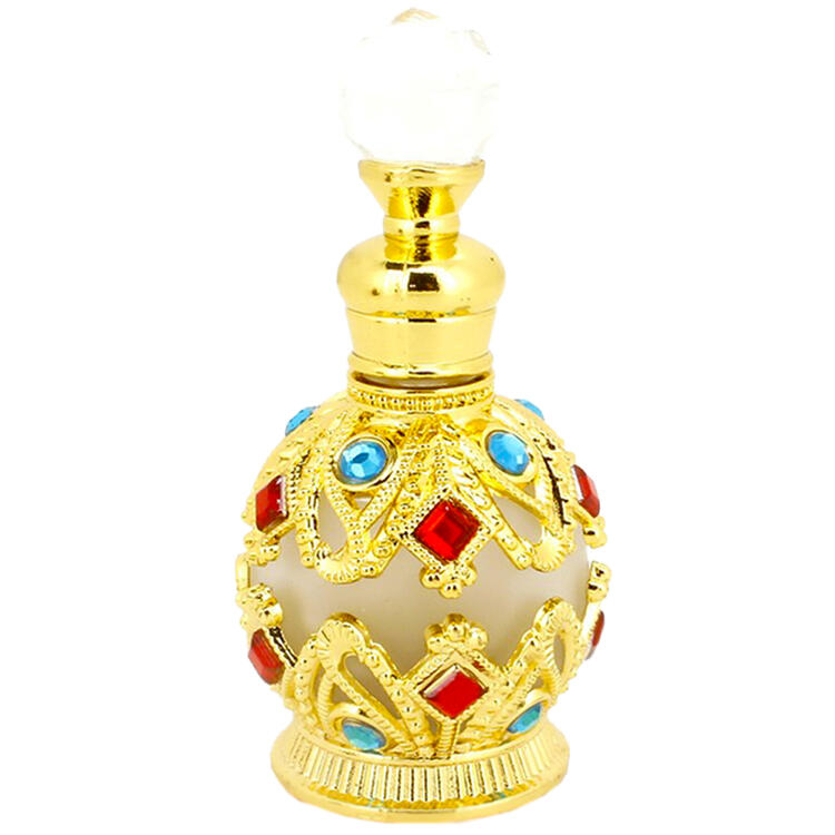 香水瓶 香水ボトル お洒落 詰め替え容器 アンティーク 置物 インテリア Anberotta C002 ゴールド ブロンズ 送料無料 新品