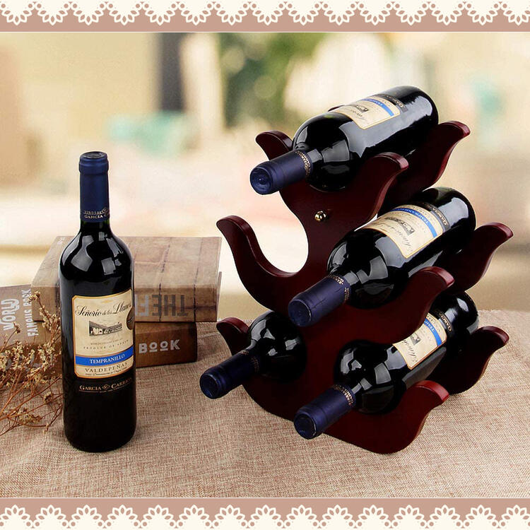 ワインラック 木製 ワインホルダー 収納 ワイン シャンパン ボトル 収納 ウッド ケース スタンド インテリア Anberotta W0 5本収納 Clinicalaspalmeras Com