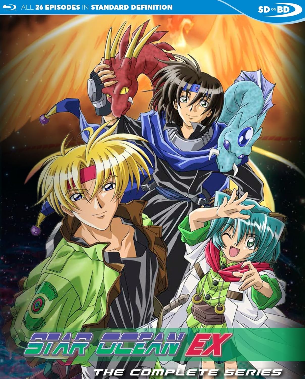 アニメ Blu-ray スターオーシャンEX コンプリートシリーズ Studio Deen 渡辺浩監督制作 全26話収録 フルHD 高画質 SFとファンタジー融合 異世界冒険物語 クロード レナ 魔法の地球儀 探索 壮大な宇宙と絆の物語北米輸入版 Blu-ray画像
