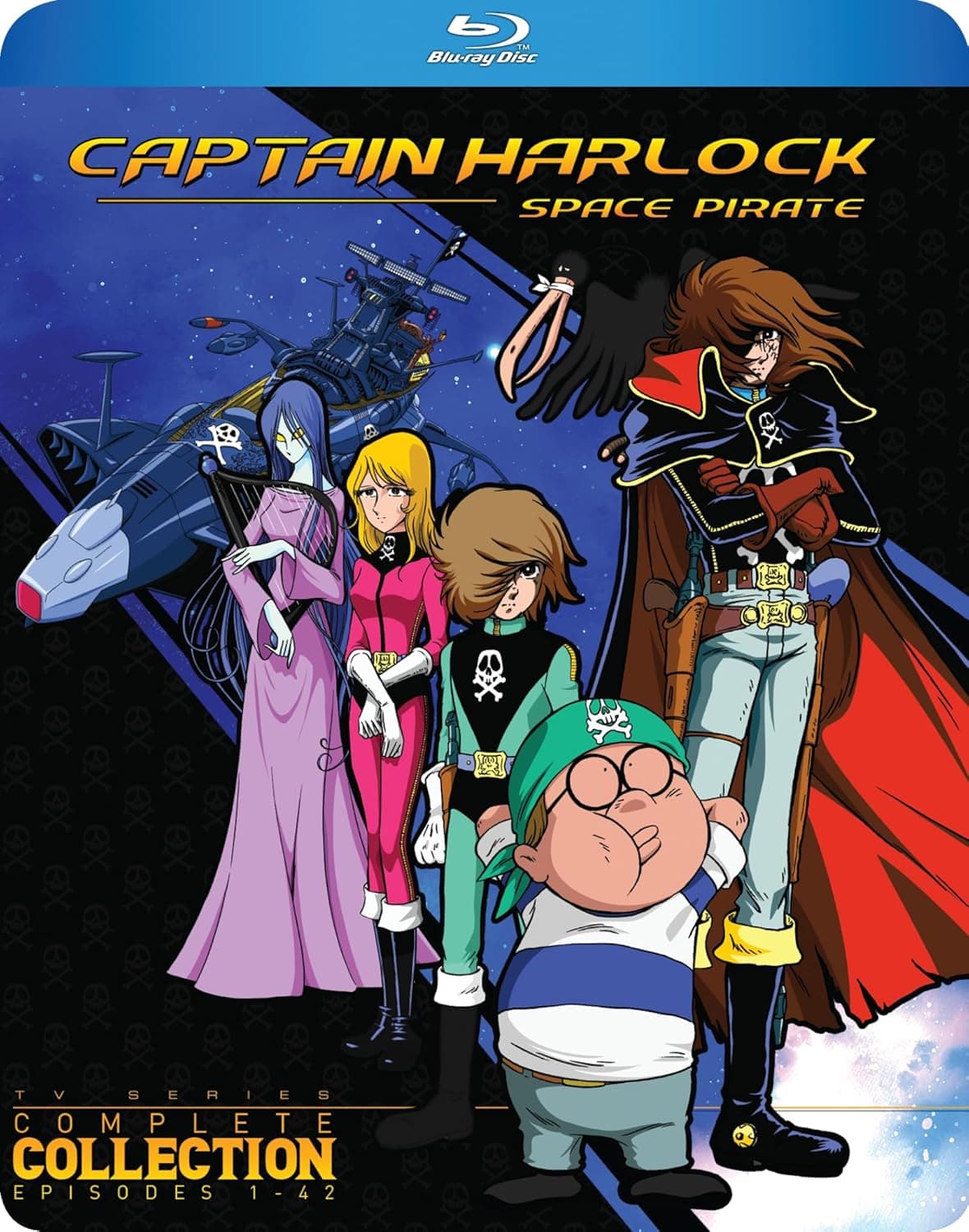 宇宙海賊キャプテンハーロック Blu-ray 全42話 コンプリート版 東映アニメーション 神谷明 Captain Harlock Space Pirate Complete TV Series スペースオペラ 名作アニメ プレゼント ギフト 北米輸入版 Blu-ray