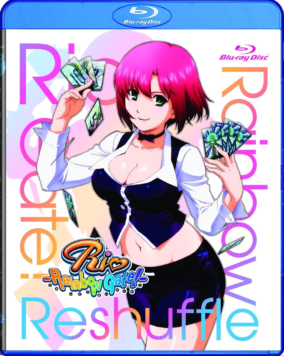 アニメ Blu-ray Rio Rainbow Gate Reshuffled リオ レインボーゲート リシャッフルド 完全版 ブルーレイ 豪華カジノリゾート舞台 勝利の女神リオ MVCD称号ゲートカード収集 緊張感あふれるギャンブルバトル 北米輸入版 Blu-ray画像