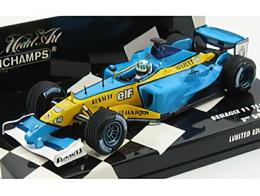 RENAULT - F1 R23 N 34 3rd DRIVER 2003 A.McNISH - LIGHT BLUE YELLOW /Minichamps 1/43 ミニカー 乗り物のおもちゃ-おもちゃ