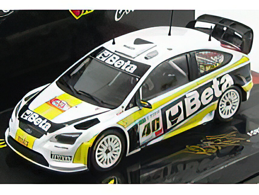 FORD ENGLAND - FOCUS RS07 WRC BETA N 46 RALLY MONZA 2008 VALENTINO ROSSI - C.CASSINA - WHITE BLACK YELLOW /Minichamps 1/43 ミニカー