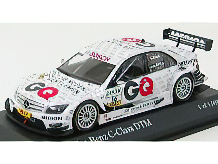MERCEDES BENZ - C-CLASS AMG N 16 TEAM GQ DTM 2009 M.ENGEL - WHITE SILVER /Minichamps 1/43 ミニカー
