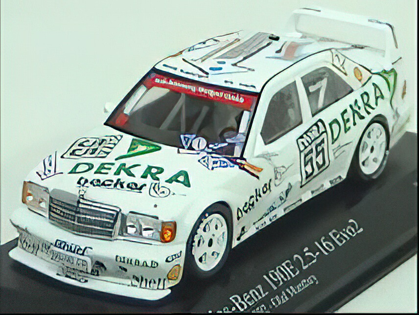 MERCEDES BENZ - 190E N 55 EVO2 DTM 1992 - O. MANTHEY - WHITE /Minichamps 1/43 ミニカー
