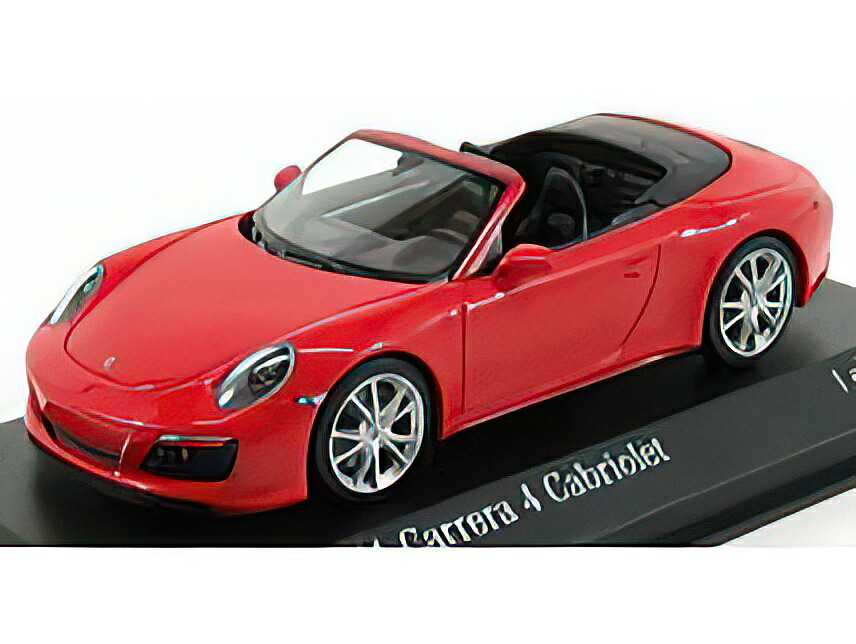 PORSCHE - 911 991-2 CARRERA 4S CABRIOLET 2017 - RED /Minichamps 1/43 ミニカー 車-ミニカー・トイカー