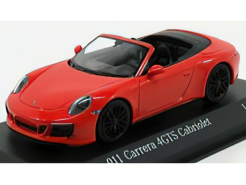 PORSCHE - 911 991-2 CARRERA 4 GTS CABRIOLET 2017 - ORANGE /Minichamps 1/43 ミニカー