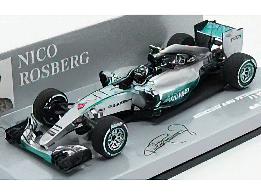 MERCEDES GP - F1 W06 AMG PETRONAS HYBRID N 6 MALAYSIAN GP 2015 NICO ROSBERG - SILVER GREEN /Minichamps 1/43 ミニカー