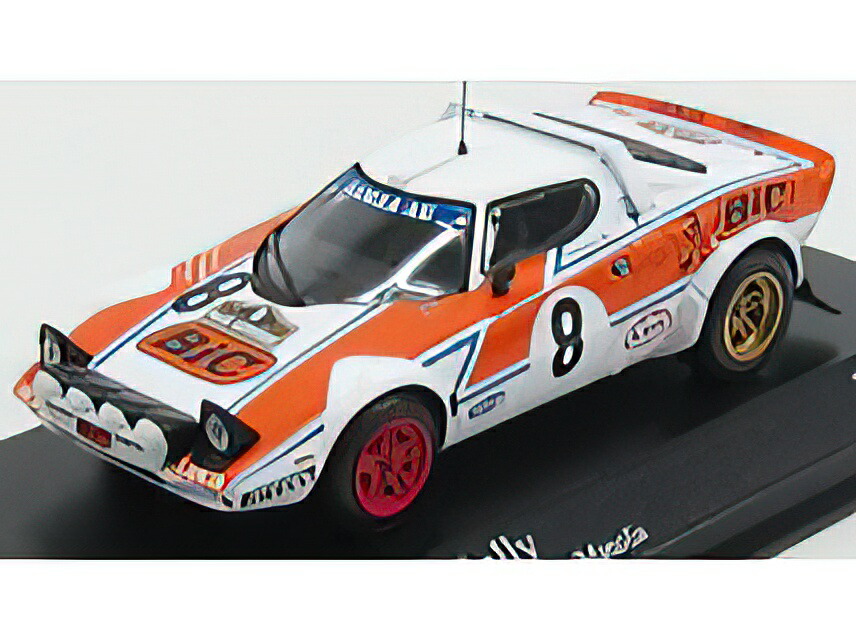 バーゲンで LANCIA - STRATOS BIC night version n 8 RALLY ACROPOLIS 1978  LIVIERATOS MANOLIS WHITE ORANGE