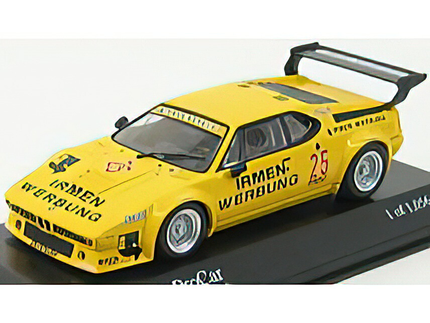 BMW - M1 N 25 TEAM CASSINI DEUTSCHE RENNSP. MEISTERSCHAFT 1980 MANFRED WINKELHOCK - YELLOW /Minichamps 1/43 ミニカー