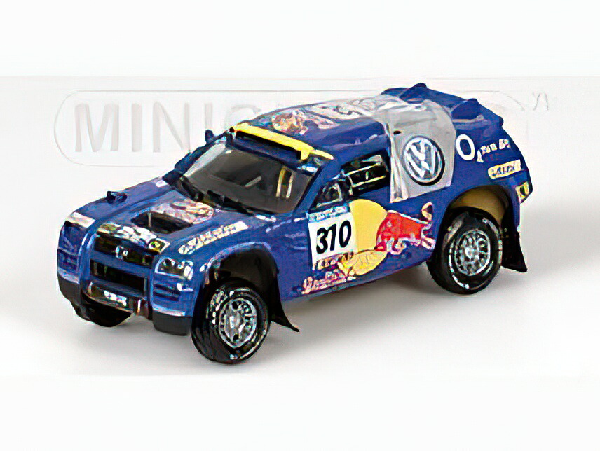 VOLKSWAGEN - RACE TOUAREGRED BULL N 310 RALLY PARIS-DAKAR 2005 PONS - KLEINSCHMIDT - BLUE /Minichamps 1/43 ミニカー｜ラストホビー
