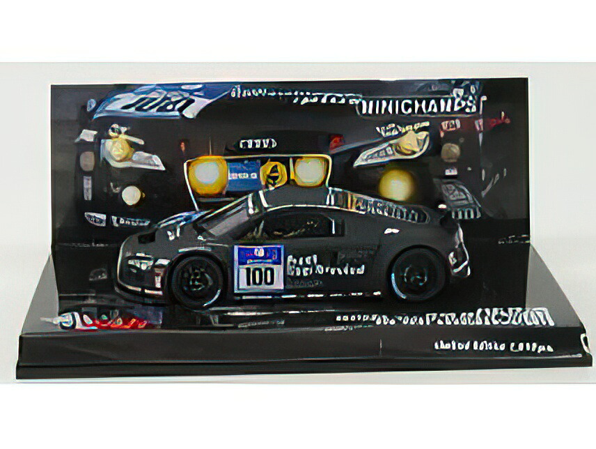 AUDI - R8 LMS TEAM ABT SPORTLINE N 100 24h ADAC NURBURGRING 2010 EKSTROM - JARVIS - SCHEIDER - WERNER - MATT BLACK /Minichamps 1/43 ミニカー
