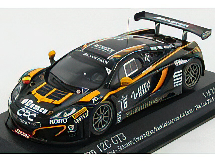 7869円 ○日本正規品○ McLAREN - 12C GT3 TEAM BOUTSEN GINION RACING N 16 24h SPA  2014 SCHMETZ DEMIRDJIAN SARKISSIAN VAN DER DRIFT BLACK ORANGE Minichamps 1  43 ミニカー