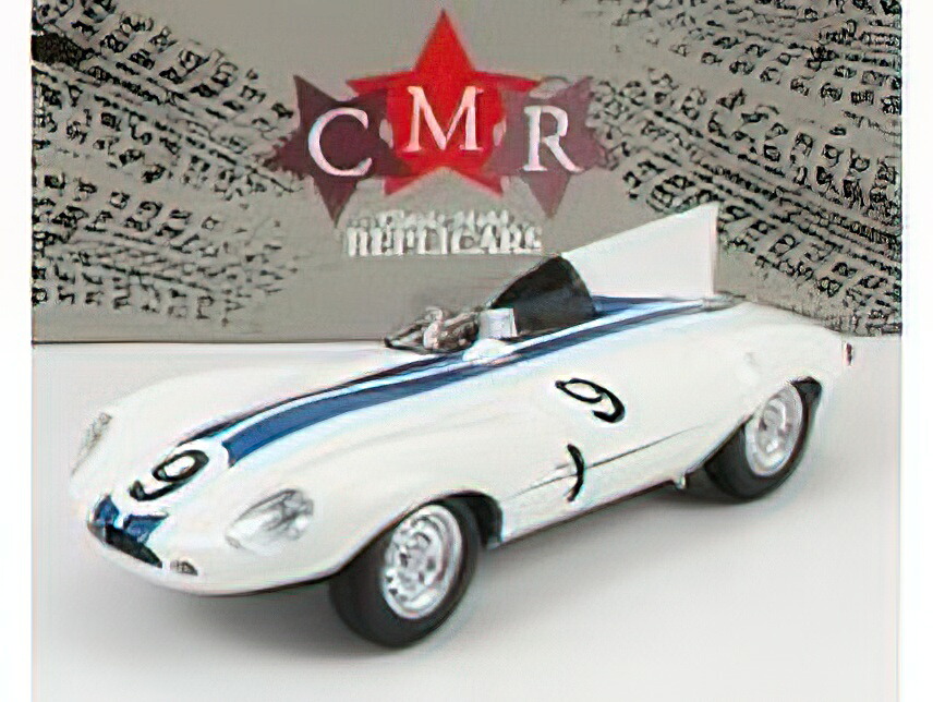 JAGUAR - D-TYPE 3.4L TEAM BRIGGS CUNNINGHAM N 9 24h LE MANS 1955 P.WALTERS - W.SPEAR - WHITE BLUE /CMR 1/18ミニカー