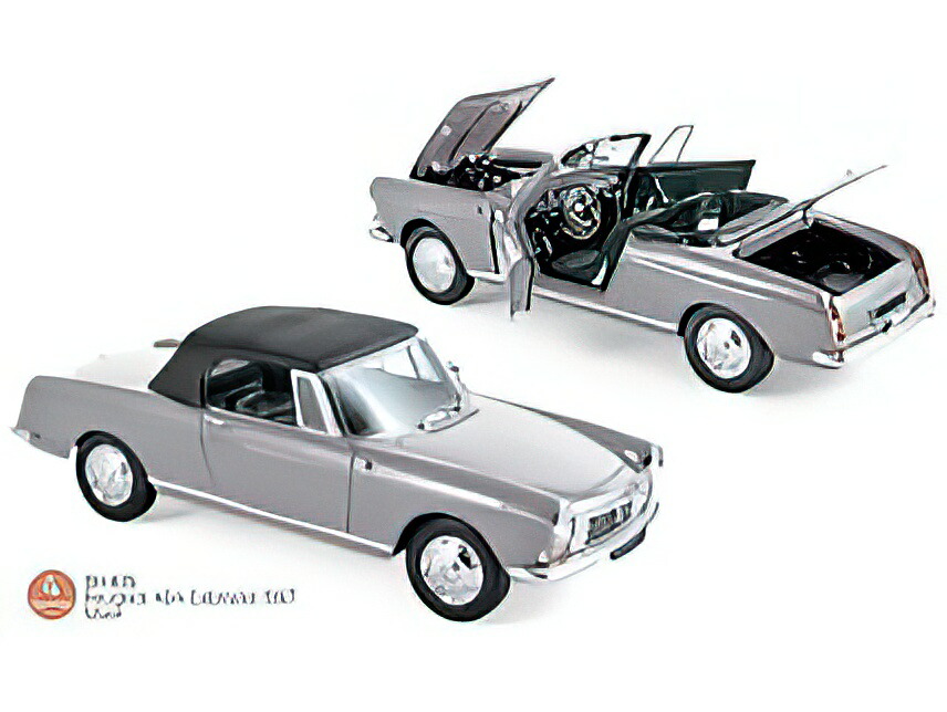 2023年発売予定PEUGEOT - 404 CABRIOLET 1967 - SILVER Norev 1 18ミニカー