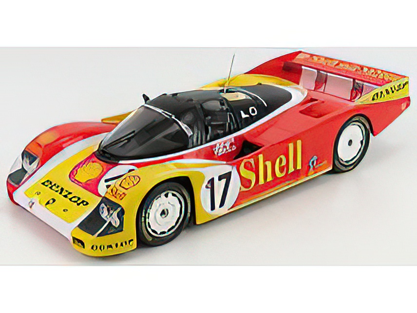 PORSCHE - 962C PORSCHE AG TEAM N 17 2nd 24h LE MANS 1988 KLAUS LUDWING - HANS JOACHIM STUCK - DEREK BELL - RED YELLOW WHITE /Norev 1/18ミニカー|ラストホビー