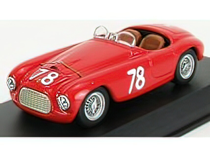 FERRARI - 166MM BARCHETTA ch.0034 N 78 2nd COPPA D'ORO DI SICILIA 1951 P.MARZOTTO - RED /ART-MODELART-MODEL 1/43ミニカー 9,768円