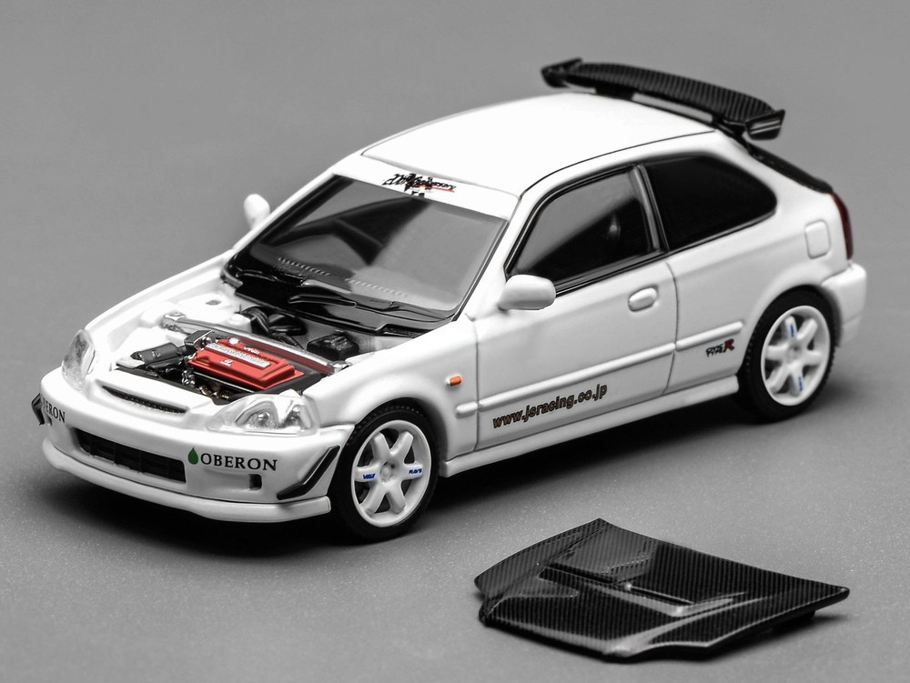 【楽天市場】【予約】2026年発売予定HONDA CIVIC EK9 TYPE R 1999 ホワイト/ MOTORHELIX 1/64 ...