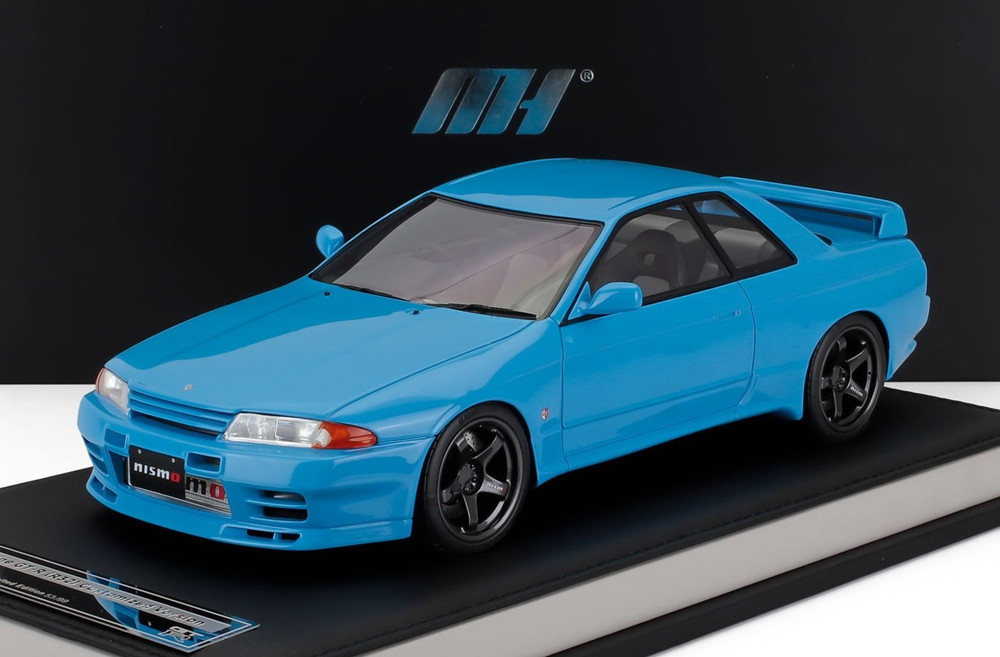 NISSAN SKYLINE GT R R32 クーペ CUSTOMIZED VERSION 1989 ブルー/ MOTORHELIX 1/18 99台限定ミニカー