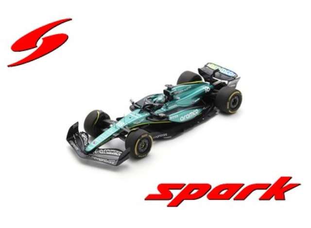 2024年 Aston Martin Aramco F1チーム AMR24 #18 ランス・ストロール ブラック/グリーン/ Spark 1/18 ミニカー