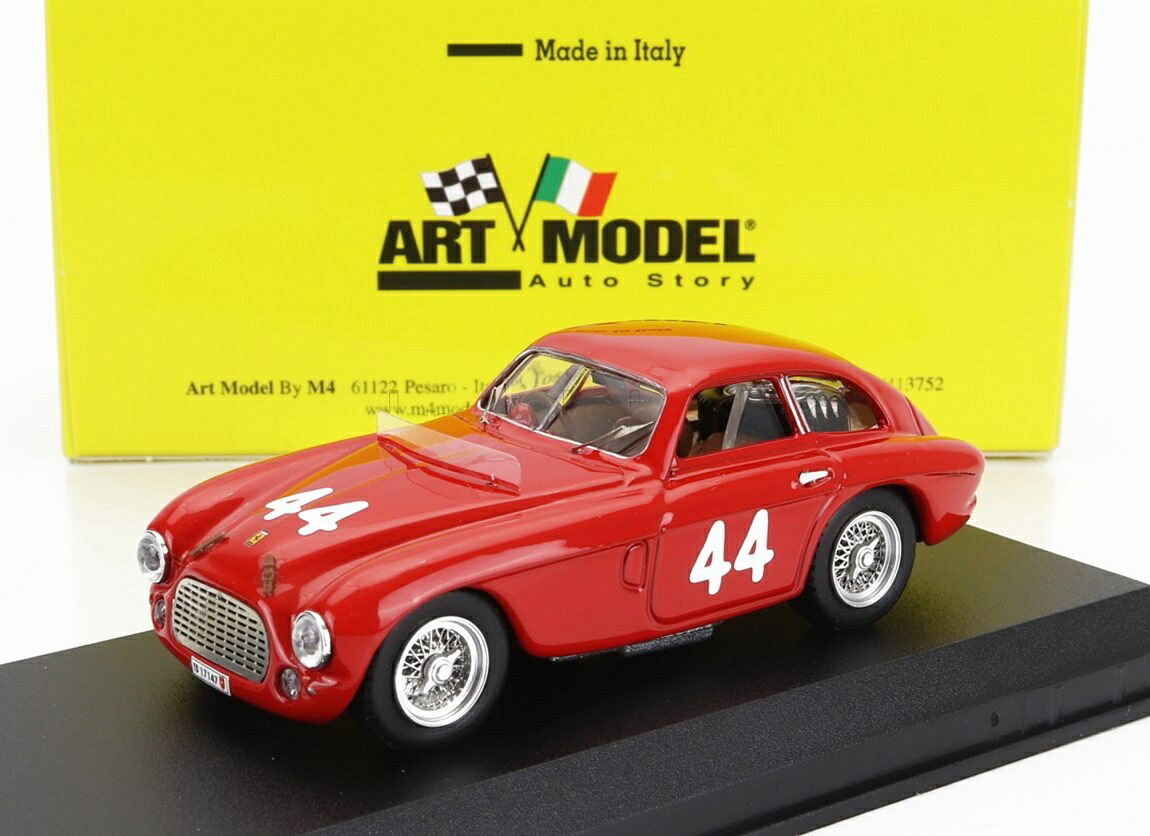 FERRARI 166MM クーペ #44 トリエステ - オピチナ ヒルクライム 1953 A.アラゼッタ レッド / ART-MODEL 1/43 ミニカー