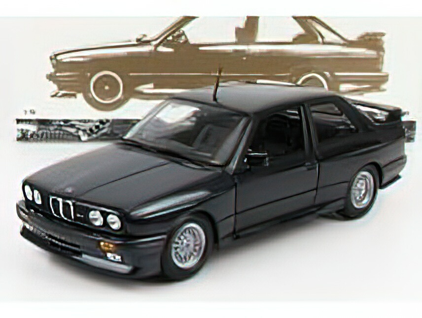 BMW - 3-SERIES M3 (E30) 1987 - BLUE MET /Minichampsミニチャンプス 1/18 ミニカー