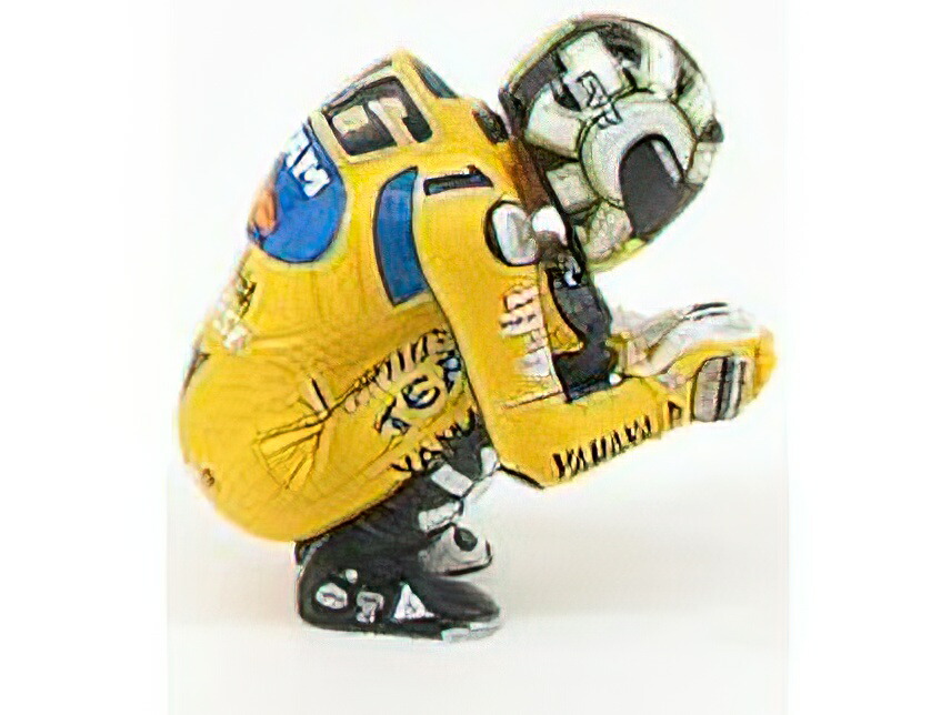 Statuette Minichamps 1/12 Valentino Rossi Podium Sachsenring 2006 - Modèle Diecast Collector (312060296)