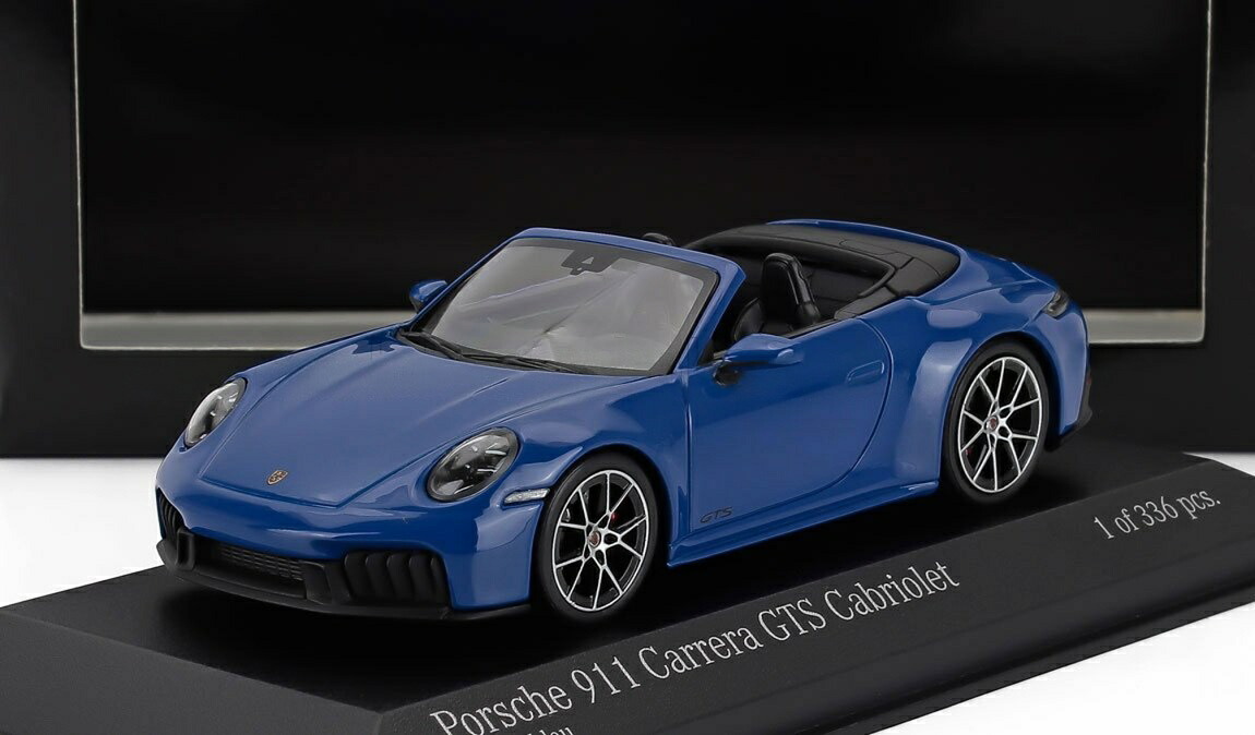 【予約】2026年発売予定PORSCHE 911 992.2 カレラ GTS カブリオレ オープン 2024 ブルー / MINICHAMPS 1/43 ミニカー|ラストホビー