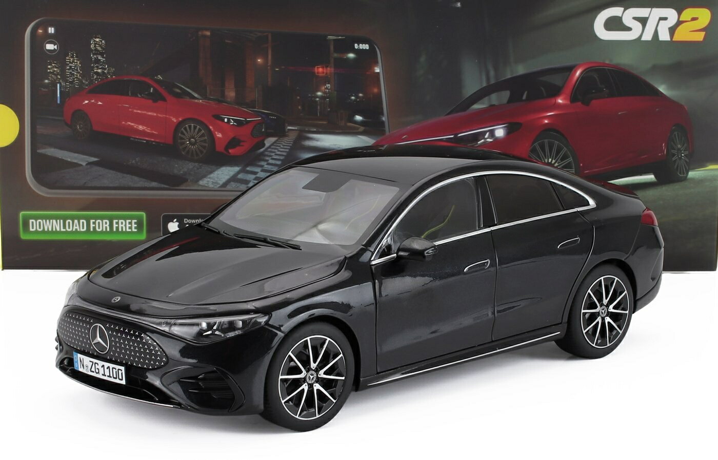 【予約】2026年発売予定MERCEDES BENZ CLAクラス クーペ BEV 2024 コスモスブラック / NZG 1/18 ミニカー