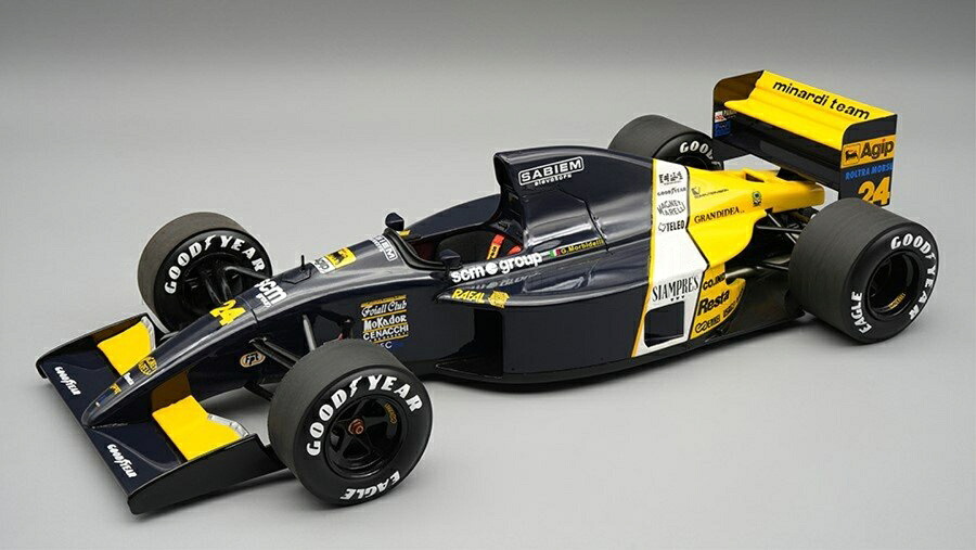 【予約】MINARDI F1 M191 フォード #24 スパ・フランコルシャンGP 1991 ジャンニ・モルビデリ ブラック/イエロー/ホワイト / Tecno 1/18 ミニカー｜ラストホビー