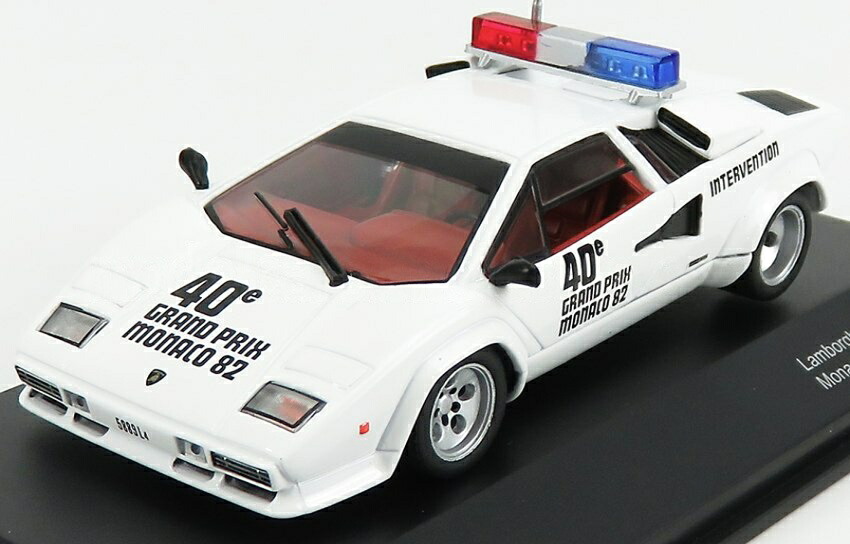 LAMBORGHINI カウンタック 5000S セーフティカー F1 モナコGP 1982 ホワイト / Werk83 1/43 ミニカー
