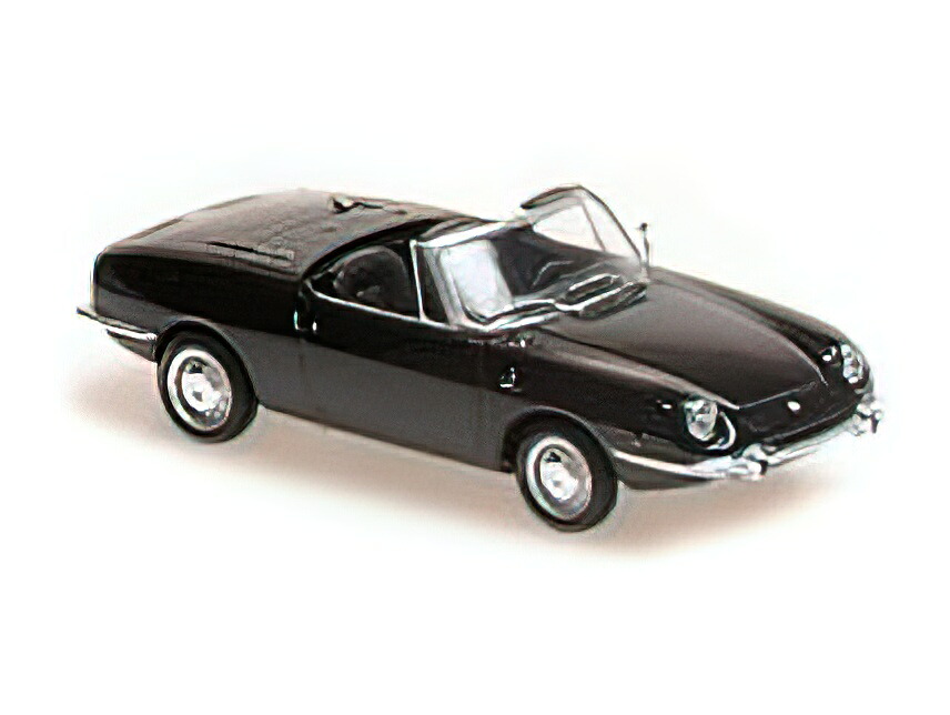 【予約】9月以降発売予定FIAT - 850 SPORT SPIDER 1968 - BLACK /Minichampsミニチャンプス 1/43 ミニカー