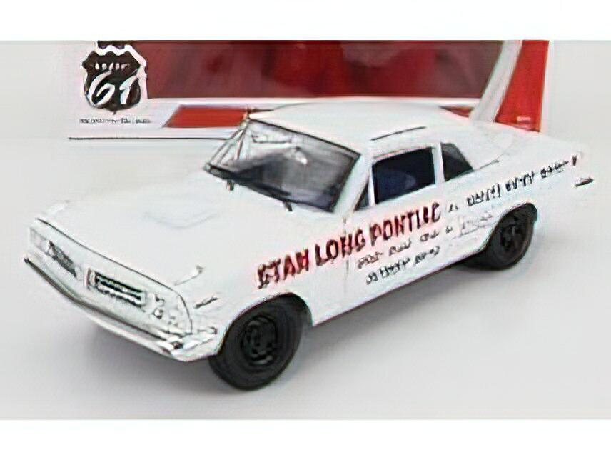 PONTIAC TEMPEST STAN LONG PONTIAC DETROIT MICHIGAN 1963 WHITE/HIGHWAY61 1/18 ミニカー
